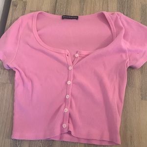brandy melville pink top